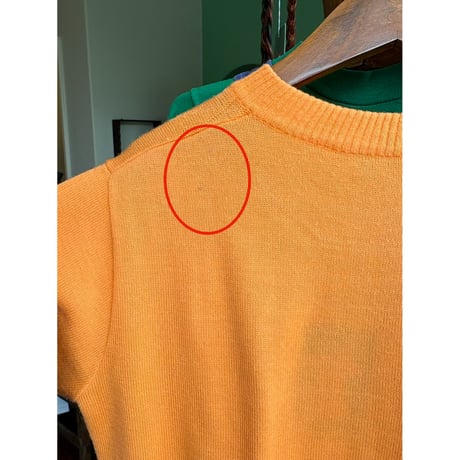 orange s/s knit tops