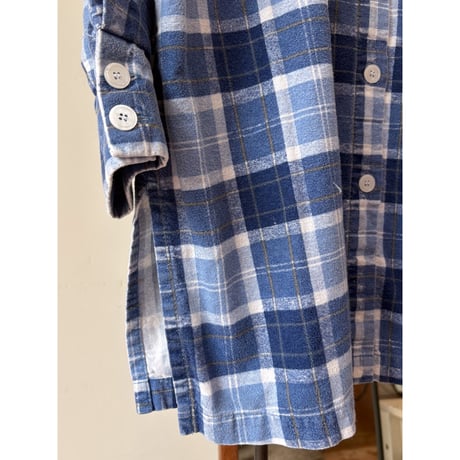 check flannel shirt dress