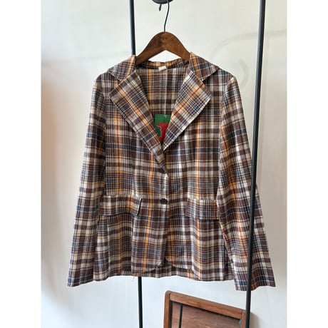 check pattern jacket
