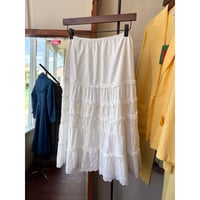frill design midi skirt