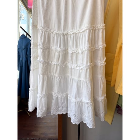 frill design midi skirt