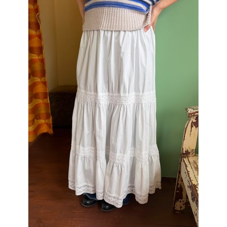 cotton long skirt