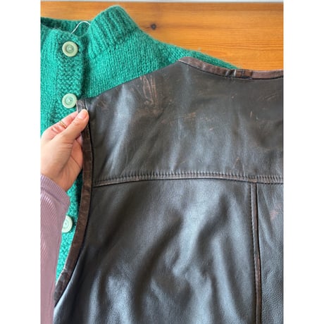design leather vest