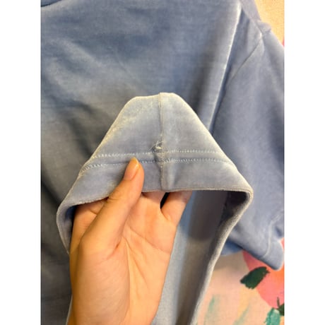 made in USA velours s/s tops