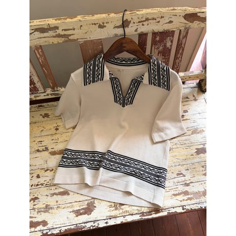 skipper knit s/s tops