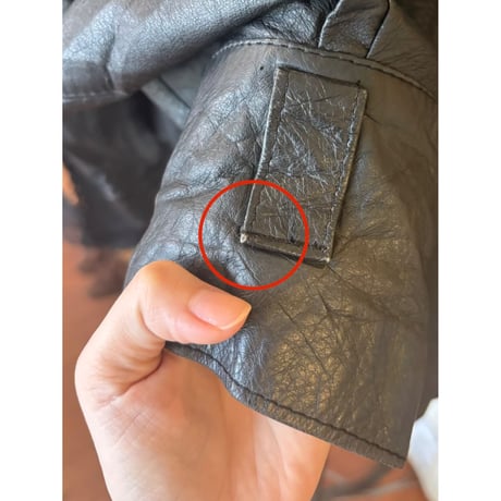 leather blouson