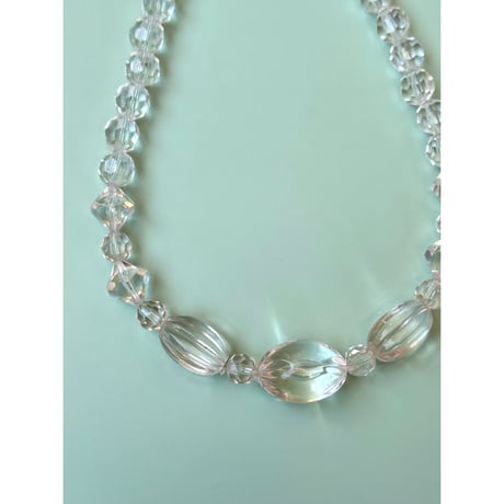 clear beads necklace