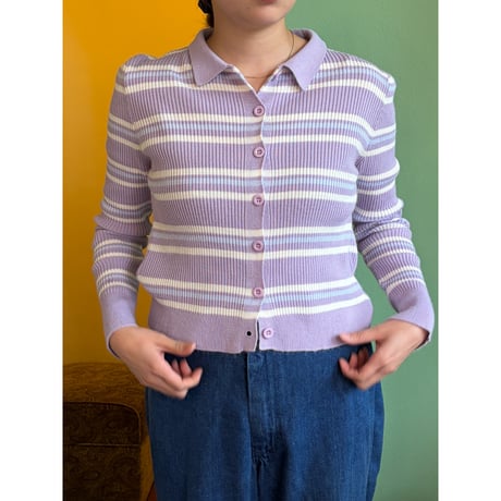 border knit polo tops