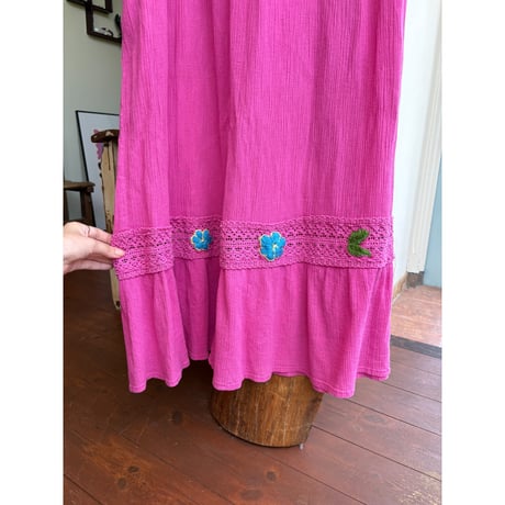 embroidery long dress