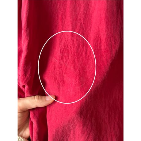 red silk shirt