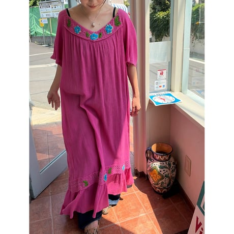 embroidery long dress