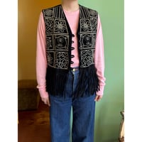 made in Italy fringe design vest