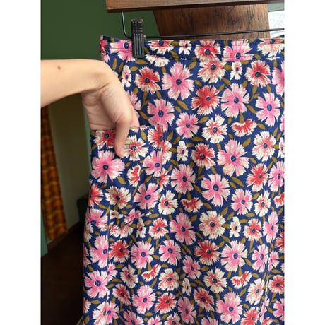 floral wrap skirt