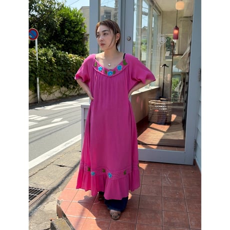 embroidery long dress