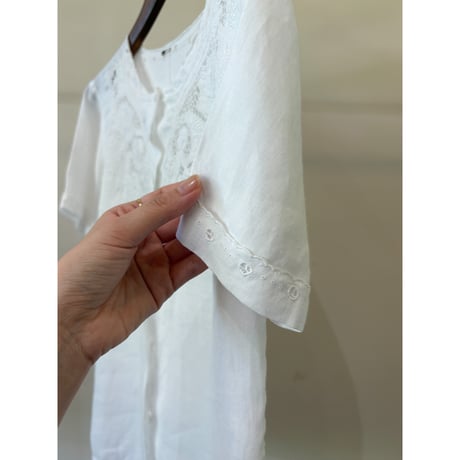cutwork lace blouse