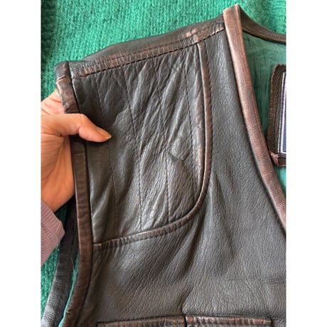 design leather vest