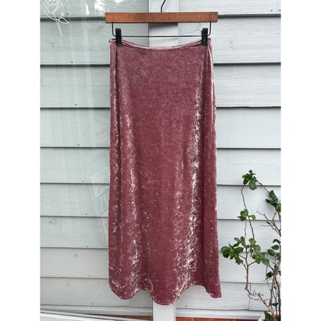 velour long skirt