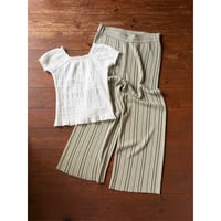 glitter stripe knit pants