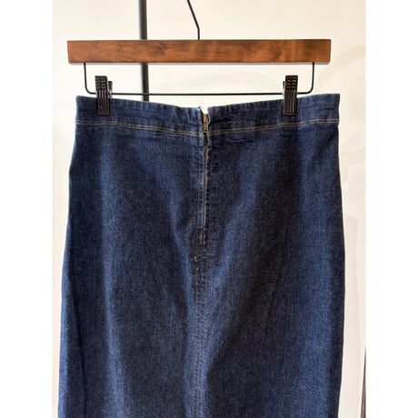 low waist denim skirt