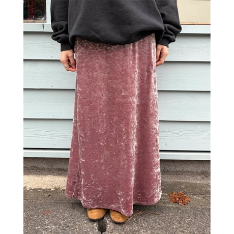 velour long skirt
