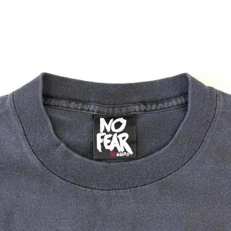 "Black Fade" 90's NO FEAR "He Who Dies～" "両面" Tシャツ XLサイズ USA製