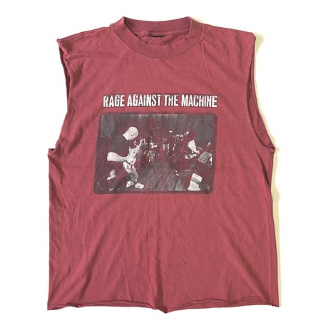 "Cut Off" 90's "RAGE AGAINST THE MACHINE" Tシャツ (fits L)