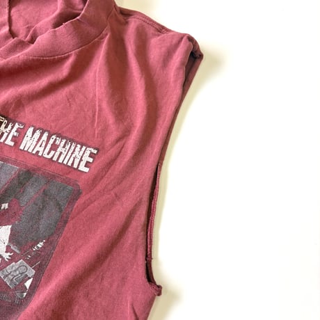"Cut Off" 90's "RAGE AGAINST THE MACHINE" Tシャツ (fits L)