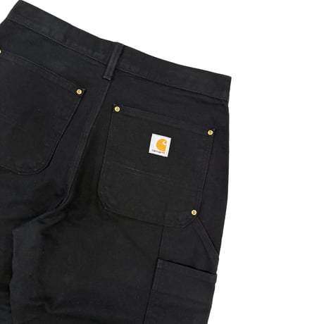 "NOS" Carhartt "Black" "Double Knee" Duck Painter Pants W31 USA製