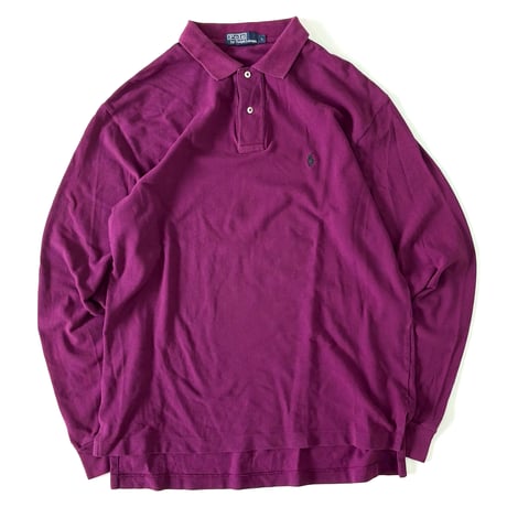 90's～ Polo Ralph Lauren "鹿の子" LS Polo Shirt Lサイズ