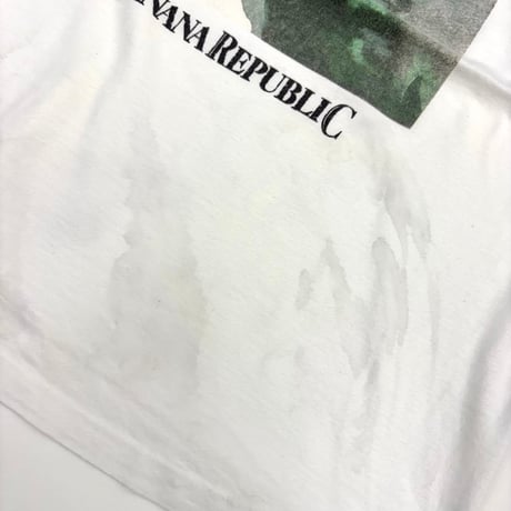 80's～ OLD Banana Republic "Snow Climbing" Pocket Tee USA製