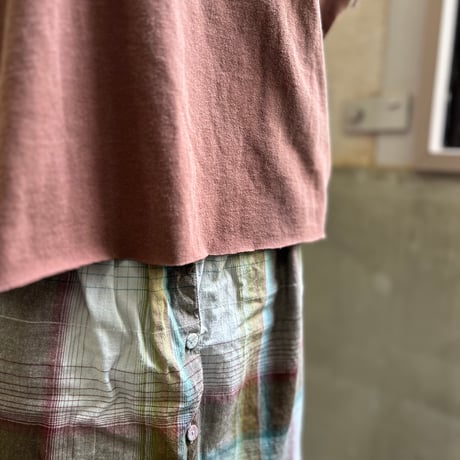 ～90's Casual Look "Cut Off" Fringe Tee USA製