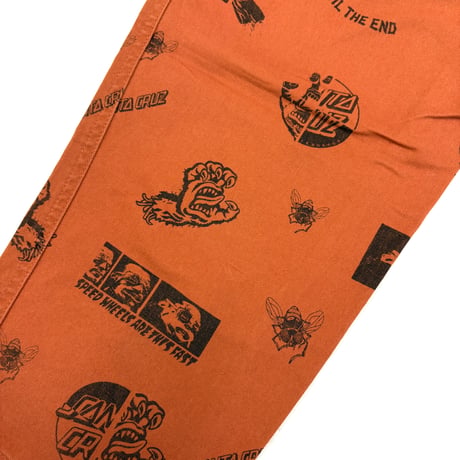 00's Santa Cruz "Multi Pattern" Cotton Easy Pants Mサイズ