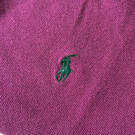90's～ Polo Ralph Lauren "鹿の子" LS Polo Shirt Lサイズ