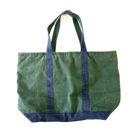 90's LANDS' END "Deluxe Color" "Zip Top" Tote Bag USA製