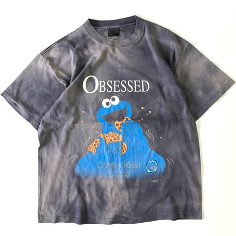 "Super Black Fade" 90's Changes "Cookie Monster" "CK Parody" Tシャツ XLサイズ