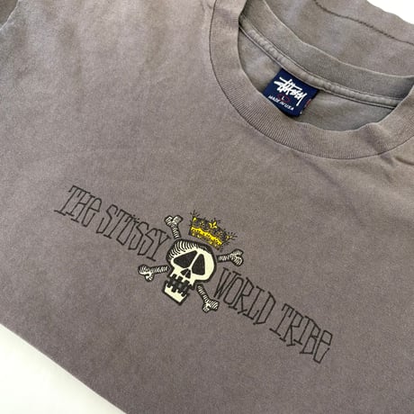 "Good Fade" 90's OLD STUSSY 紺タグ "World Tribe" Tシャツ Lサイズ USA製