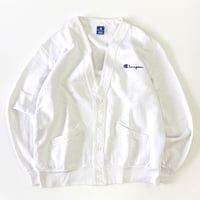 80's〜90's CHAMPION "パチポケ" Sweat Cardigan XLサイズ USA製