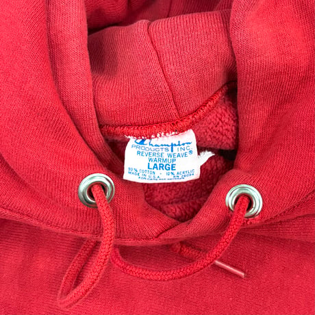 "Good Condition" 70's CHAMPION RW SWEAT PARKA Solid Red Lサイズ USA製