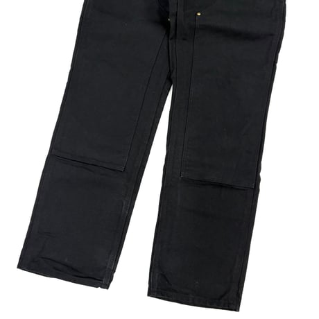 "NOS" Carhartt "Black" "Double Knee" Duck Painter Pants W31 USA製