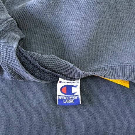 90's CHAMPION RW SWEAT "BERKELEY" "袖プリント" Lサイズ