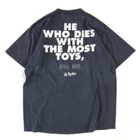 "Black Fade" 90's NO FEAR "He Who Dies～" "両面" Tシャツ XLサイズ USA製