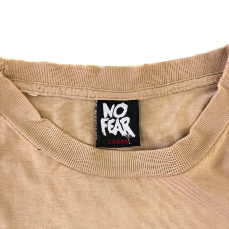 90's NO FEAR "You Can Tell a Man's Fears～" "両面" Tシャツ Lサイズ USA製