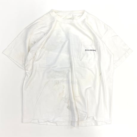 80's～ OLD Banana Republic "Snow Climbing" Pocket Tee USA製