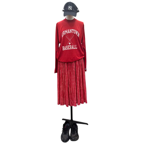 80's CHAMPION "Mock Neck" LS Football Tee Lサイズ USA製