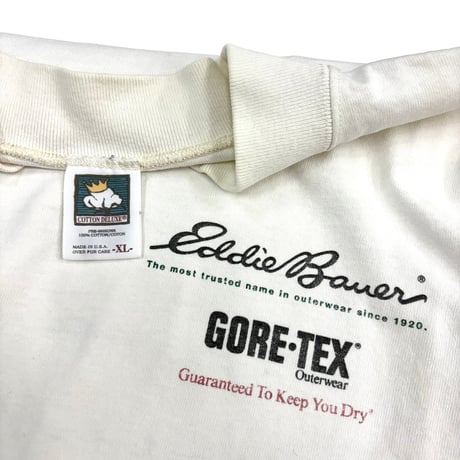 90's Eddie Bauer "Gore Tex" "両面" LS Tシャツ XLサイズ USA製
