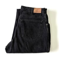 90's LANDS' END Black Denim Pants W32 USA製