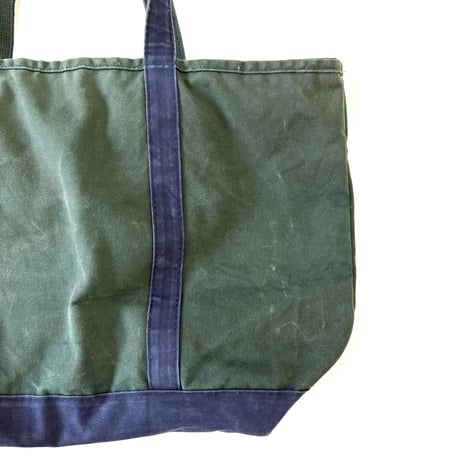 90's LANDS' END "Deluxe Color" "Zip Top" Tote Bag USA製
