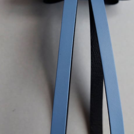 [archive] 黒点あり  リボン ハンドストラップ #グレイブルー / ribbon hand strap #grayblue