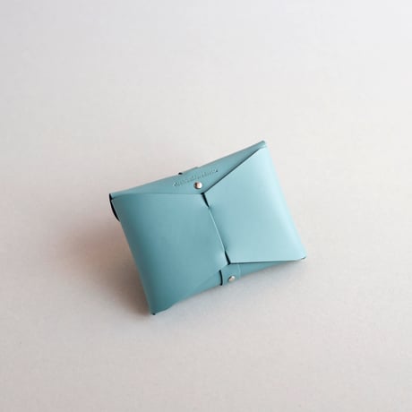 [ sou series] リボンカードケース＃スモーキーミント / ribbon card case #smoky mint