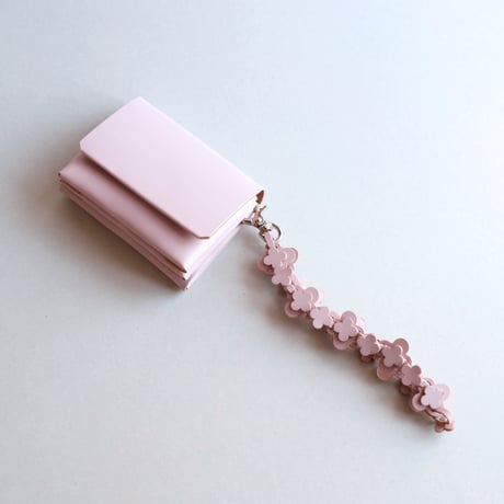 [花冠] フラワー ミニウォレット ピンク / [flower crown] flower mini wallet #pink